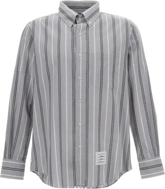 Thom Browne Casual Shirts - Heren - Casual Overhemden - Grijs - S - Overhemden