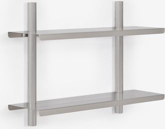 Sklum Estanter&iacute;a De Pared En Acero Inoxidable Eralia Sklum &x2194&xfe0e 60 Cm