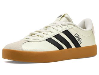 adidas VL Court 3.0 Womens Classic Shoes Ice Gold Metallic/Core Black/Off White : 10.5 B - Medium, Leather