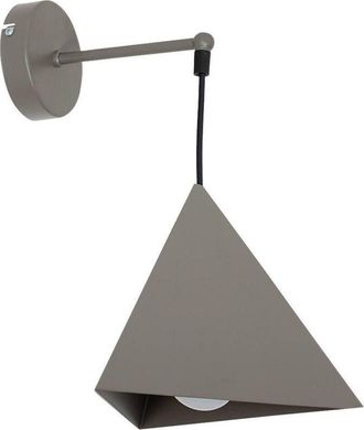 Dmora L&aacute;mpara De Pared Sezze, Aplique De Metal, Gris