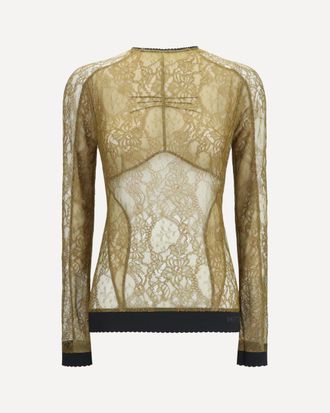 The Attico Olive Top Female 42