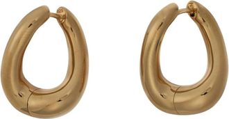 Tom Wood Gebogen Twist Hoepel Oorbellen Set - Dames - Oorbellen - Geel - ONE Size - Accessoires