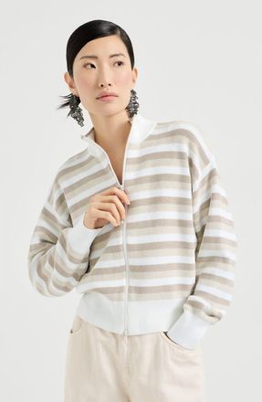Brunello Cucinelli Cotton cardigan in Beige at Nordstrom, Size Xx-Small Eu