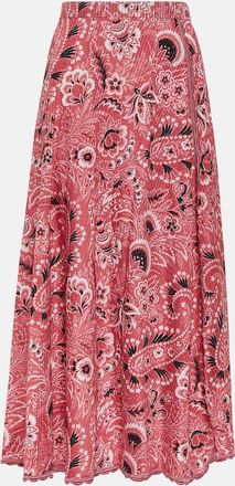 Etro Paisley cotton and silk maxi skirt