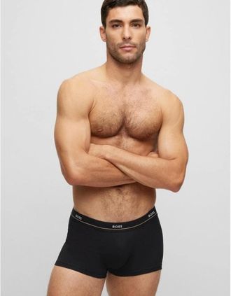 HUGO BOSS Mens BOSS Orange 5 Pack Mens Essential Trunks NOS - Black 001 - Size: 33/32/32