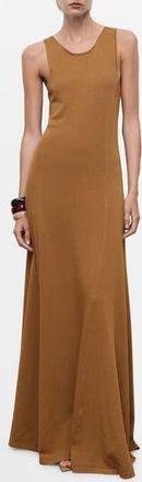 Mango Knit Tank Dress in Tobacco Brown at Nordstrom Rack, Size 6