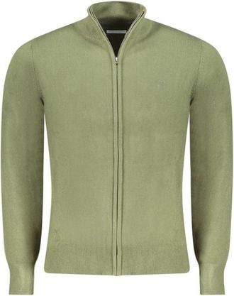 North Sails Groene Nylon Vest met Borduursel - Heren - Vesten - Groen - S - Nylon - Truien & Vesten