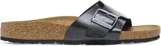 Birkenstock Catalina Slides - Dames - Sandalen - Zwart - 41 EU - Leer - Schoenen