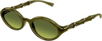 Gucci GG2059S 004 Womens Sunglasses Green Size 51 - Free RX Lenses - Free RX Lenses