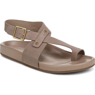 Franco Sarto Blair Ankle Strap Platform Sandal in Porcini Biege at Nordstrom, Size 9.5