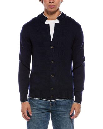 Eleventy Wool V-Neck Cardigan