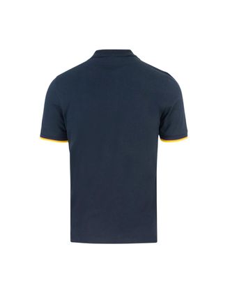 K-Way Mens Polo Vincent Blue Depth Cotton Shirts T-shirts And Polos