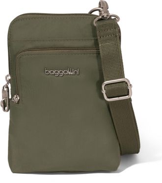 Baggallini Womens Securtex Anti-Theft Activity Small Crossbody Bag