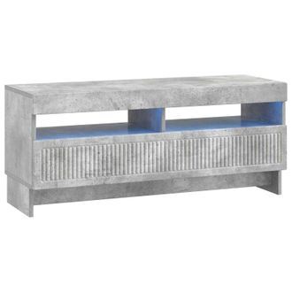 vidaXL Mueble De Tv Led Gris Hormig&oacute;n Madera De Ingenier&iacute;a Vidaxl
