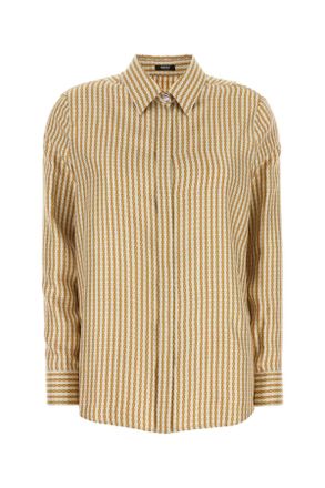 Versace Bedrukte Zijde Shirt