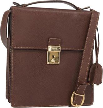 Gucci Pre-owned Handbags, female, Brown, Size: ONE SIZE Pre-owned Leather Handbag