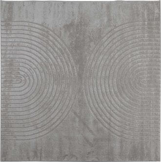 vidaXL Alfombra Interior Galati Gris 120 X 120 Cm Poli&eacute;ster Vidaxl