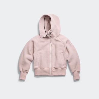 Canada Goose Chilliwack Fleece Bomber Tonal Disc (Women, Lucent Rose, XS)