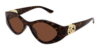 Gucci GG2121S 003 Womens Sunglasses Tortoiseshell Size 52