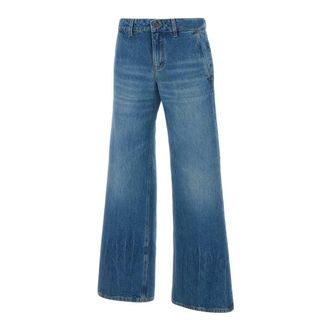 Victoria Beckham Dames, Jeans, Blauw, Maat: W25 Katoen