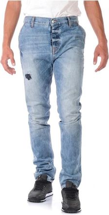 Daniele Alessandrini Jeans - Heren - Slim Fit Jeans - Blauw - W32 - Katoen - Jeans