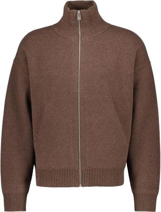 Axel Arigato Core Zip-Up Vest - Heren - Vesten - Bruin - L - Wol - Truien & Vesten