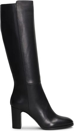 Julie Dee block-heel knee-high boots - women - Calf Leather/Calf Leather/Calf Leather - 40 - Black