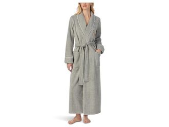 Lauren Ralph Lauren Recycled Polyester Dalton Fleece Robe Womens Clothing Grey : LG (US 12-14), Fleece/Polyester