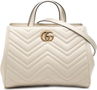 Gucci Pre-owned Gucci Small GG Marmont Matelasse Calfskin Satchel Ladies A18C7LYV223RCXJU