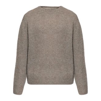AllSaints Round-neck Knitwear, male, Gray, Size: XL Saku Sweater