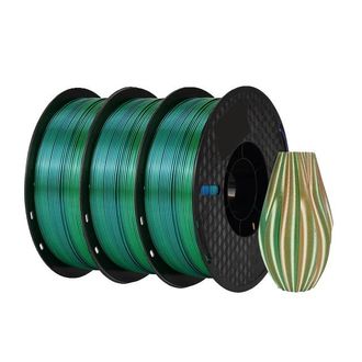 OEM Filamento Para Impresora 3d, Acabado Sedoso, Bobina De 3 Kg, 3 Kg Azul Verde Naranja