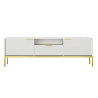 Petits Meubles Mueble TV estratificado Blanco