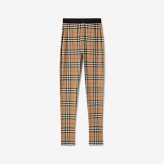 Burberry Check Stretch Jersey Leggings