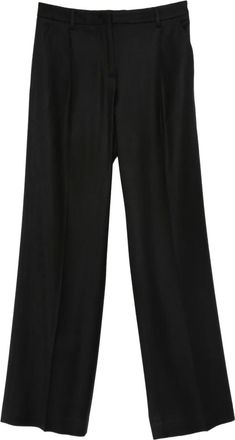 Lardini straight-leg pleated trousers - Black
