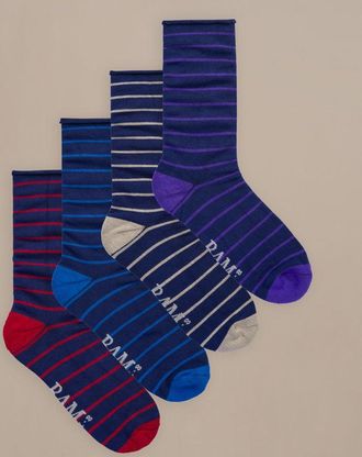 BAM Mens Everyday Roll Top Socks - 4 Pack - Size 8-11 - UK Size 8-11