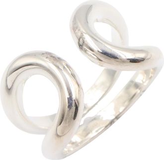 Herm&egrave;s Silver Silver 925 Band Ring (Pre-Owned)