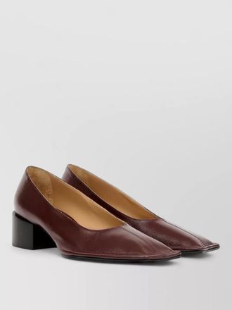 Maison Margiela piped nappa leather square toe loafer