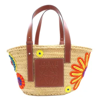 Loewe Brown Leather Basket Tote Bag (Pre-Owned)