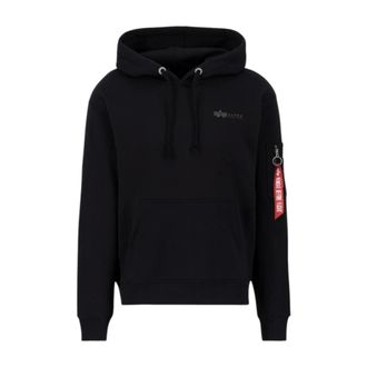 Alpha Industries Hombre, Sudaderas, Negro, Talla: M