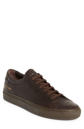 Common Projects Achilles Premium Sneaker in Brown at Nordstrom, Size 13Us
