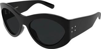 Saint Laurent Oversized Cat Eye Zonnebril - Dames - Zonnebrillen - Zwart - 58 MM - Accessoires