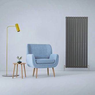 MonsterShop Designer Flat Panel Radiators Anthracite Grey 1600mm x 700mm