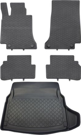 OEM Juego De Alfombrillas De Goma Para Coche Y Alfombrilla Para Maletero Para Mercedes Clase C W205 Sed&aacute;n Desde Marzo De 2014