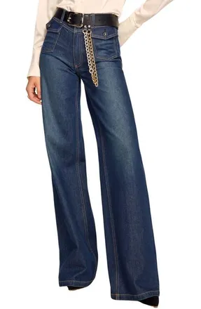 Ramy Brook Ciara High Waist Bootcut Jeans in Dark Fade at Nordstrom, Size 25