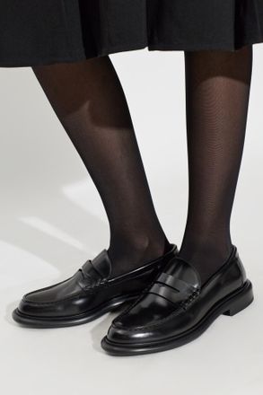 Givenchy Leather Loafers, Womens, Black