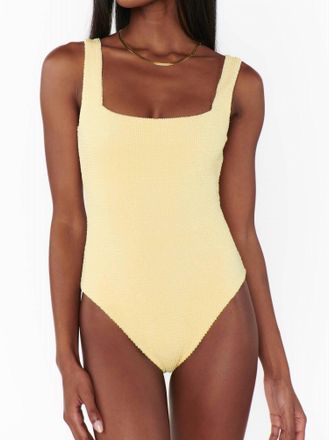 Show me your Mumu Scrunch One Piece In Butter Yellow