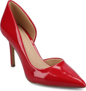 Journee Collection Blanca Half dOrsay Pump in Red Patent at Nordstrom Rack, Size 9.5