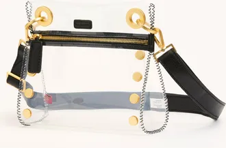 Hammitt Hammitt Tony Clear Black Brushed Gold Sml