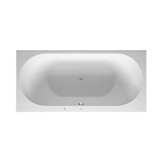 Duravit Ba&ntilde;o De Hidromasaje Duravit Darling New 1900x900mm, Versi&oacute;n Empotrada O Para Revestimiento De Ba&ntilde;era, 2 Inclinaciones Traseras, Marco Y Desag&uuml;e Y Rebo