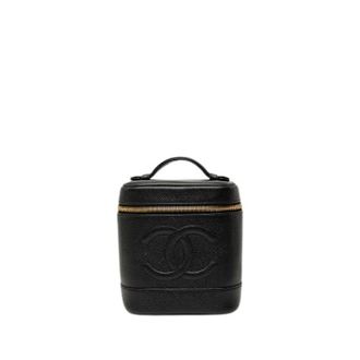 Chanel Pre-owned Vanity Bag - Dames - Pre-owned - Zwart - Maat: ONE Size Leer